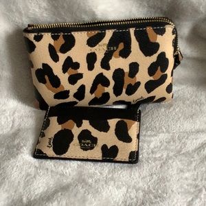Coach card holder and wristlet